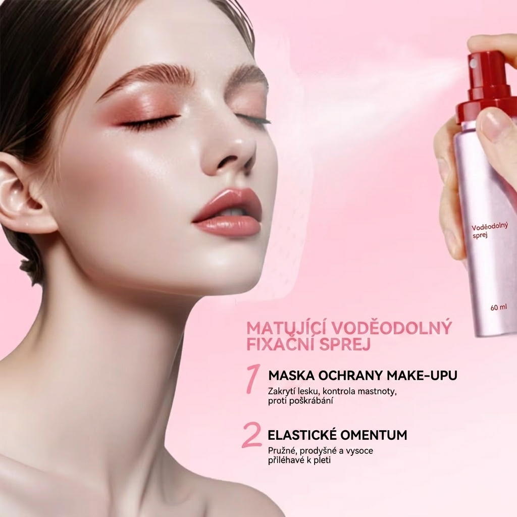 Matující fixační sprej na make-up