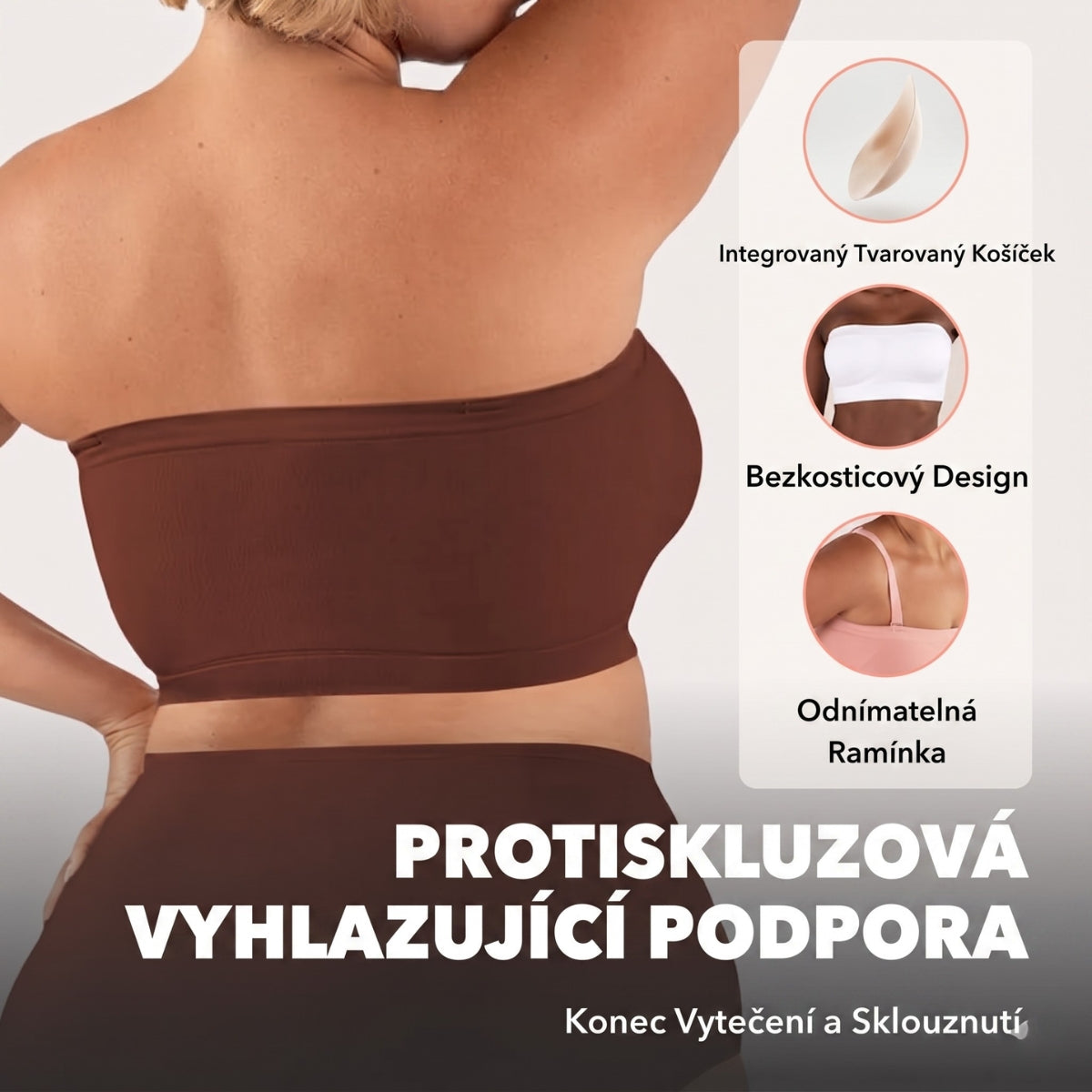 OEAK Jelly Bandeau Podprsenka