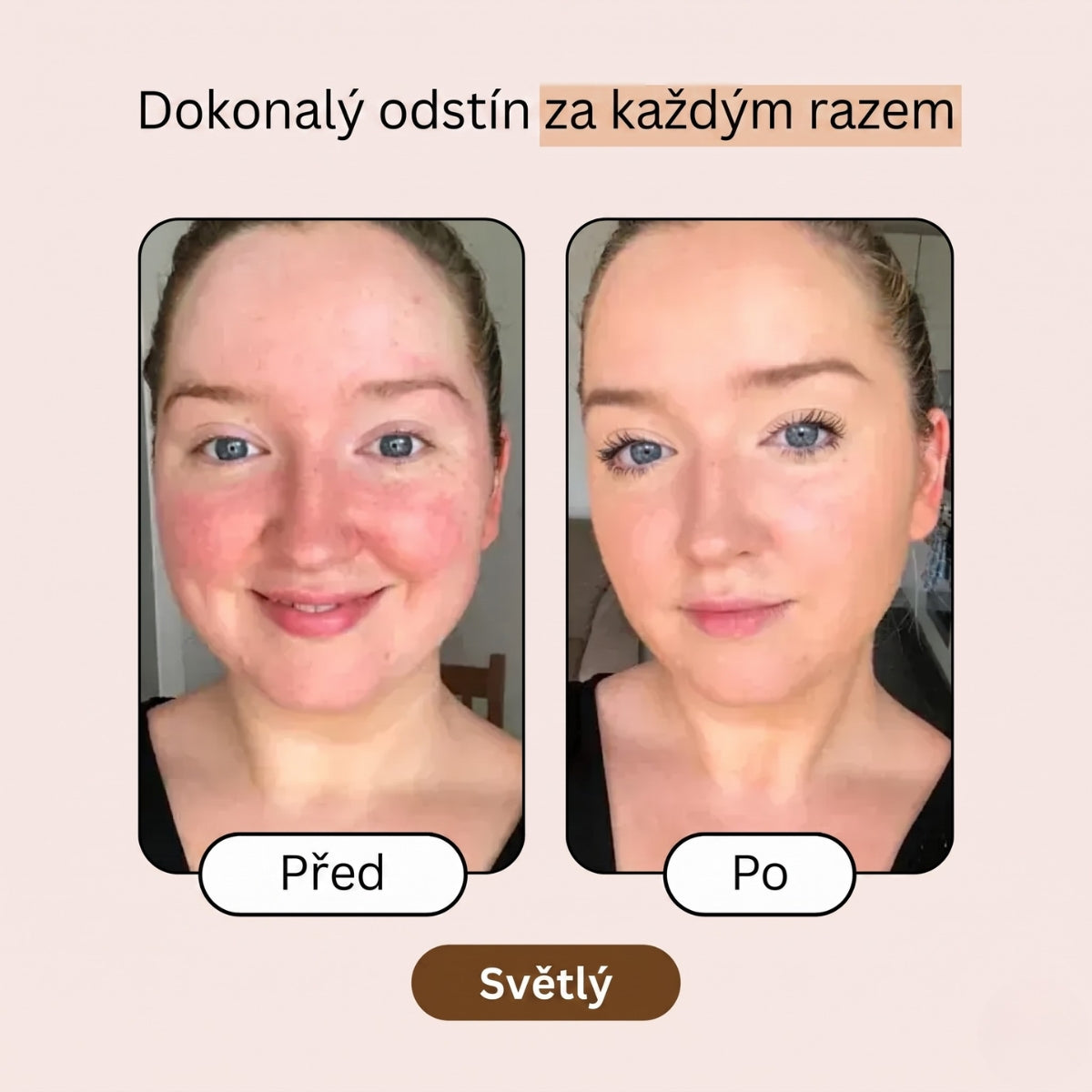 Make-up 2v1 přizpůsobující se pleti