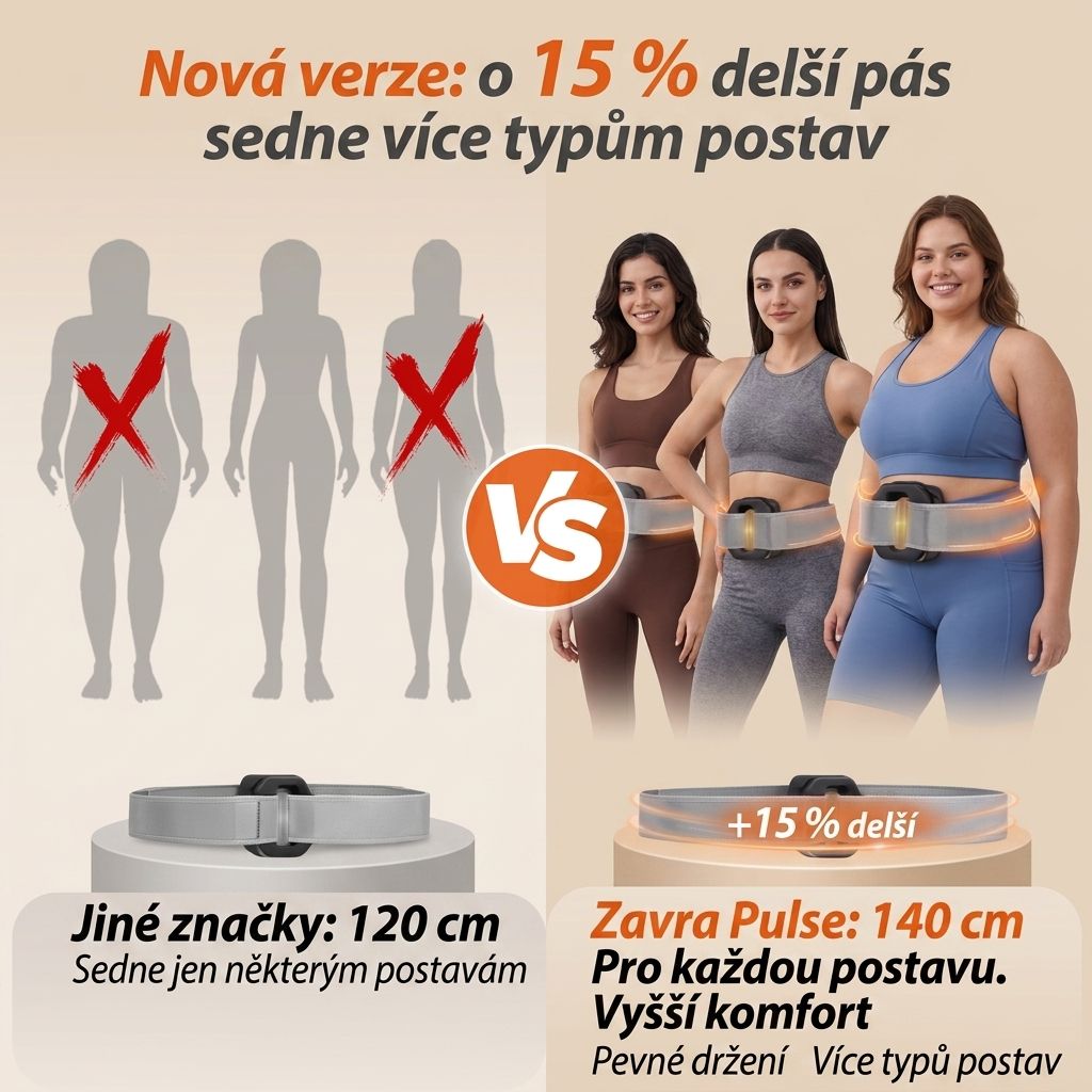 Zavra Pulse - Fascia masážní pás na formování břicha